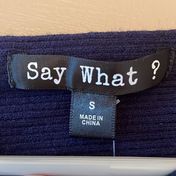 Say What Sweater Womans Small Long Sleeve - Picture 4 of 6